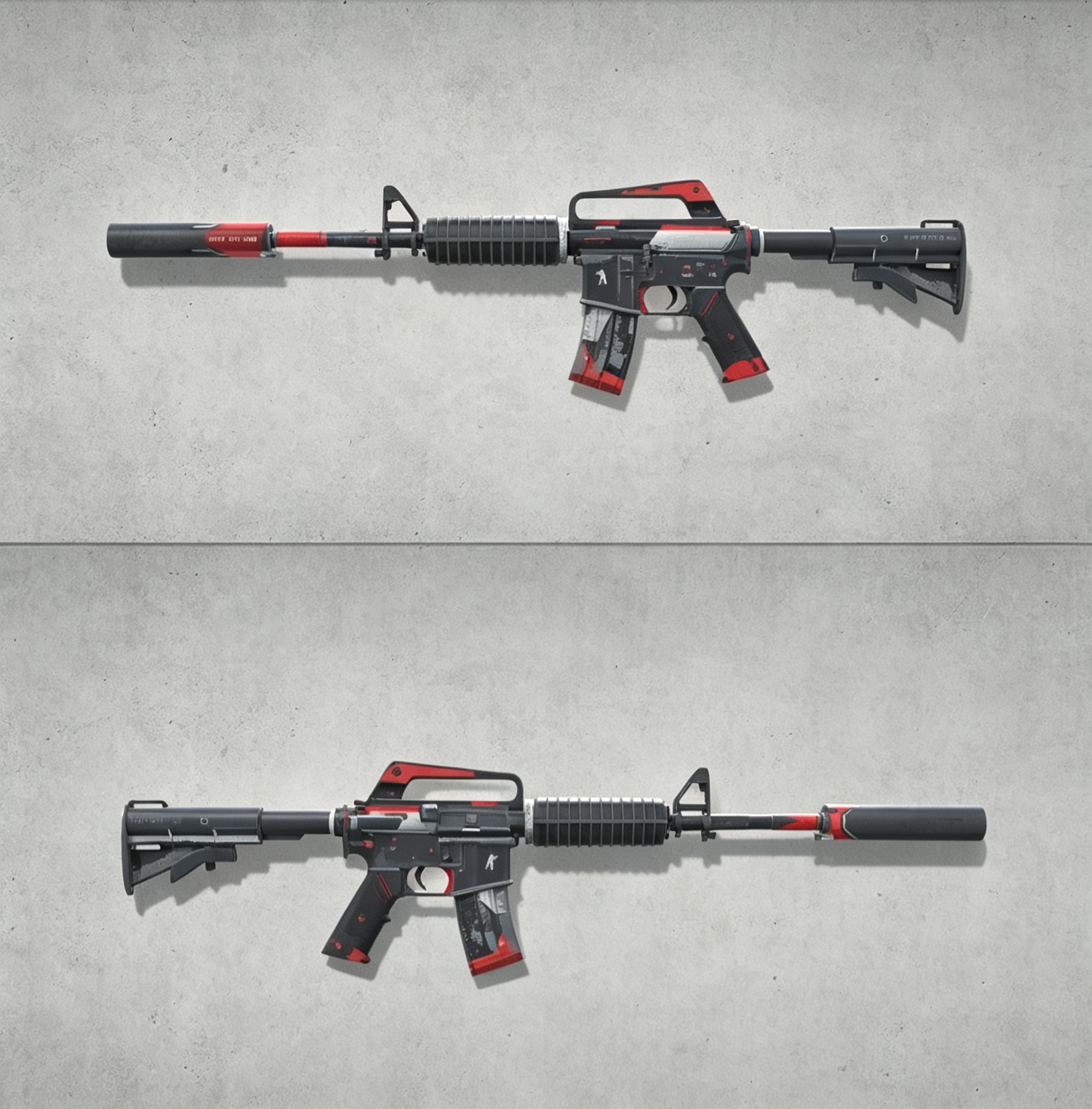 M4A1消音版 | 次时代 (破损不堪)